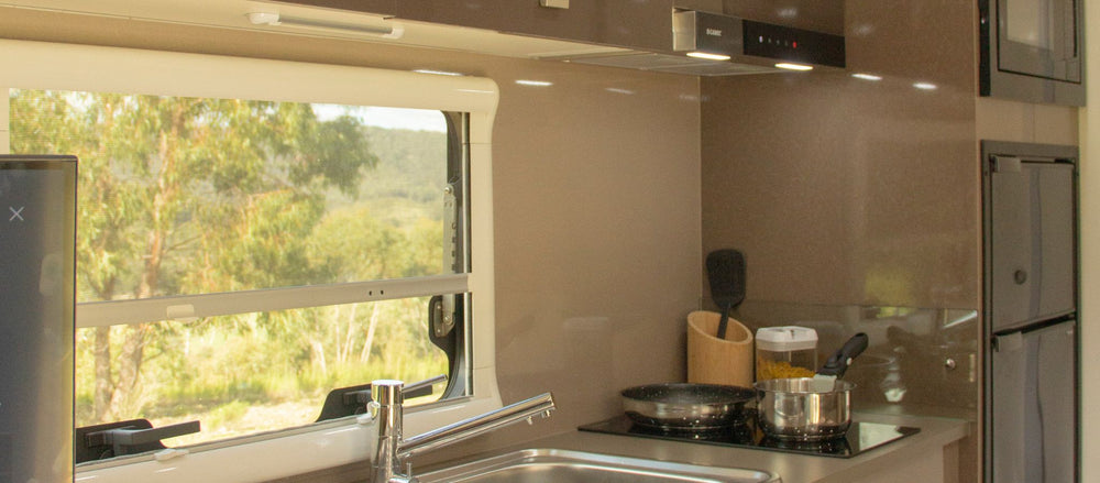 Transform Your Caravan Kitchen with the Camec Rangehood and Induction Cooktop