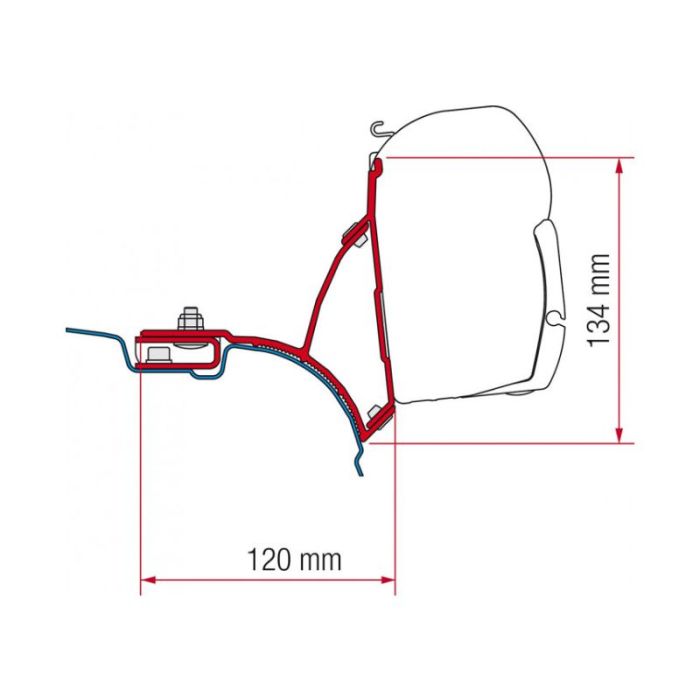 FIAMMA F45 BRACKET KIT