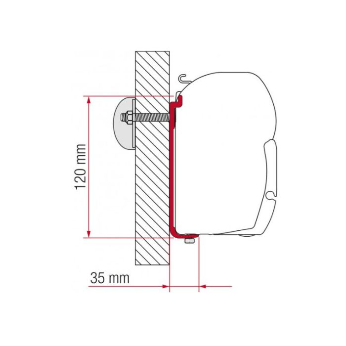 FIAMMA F45 S 120 BRACKET KIT