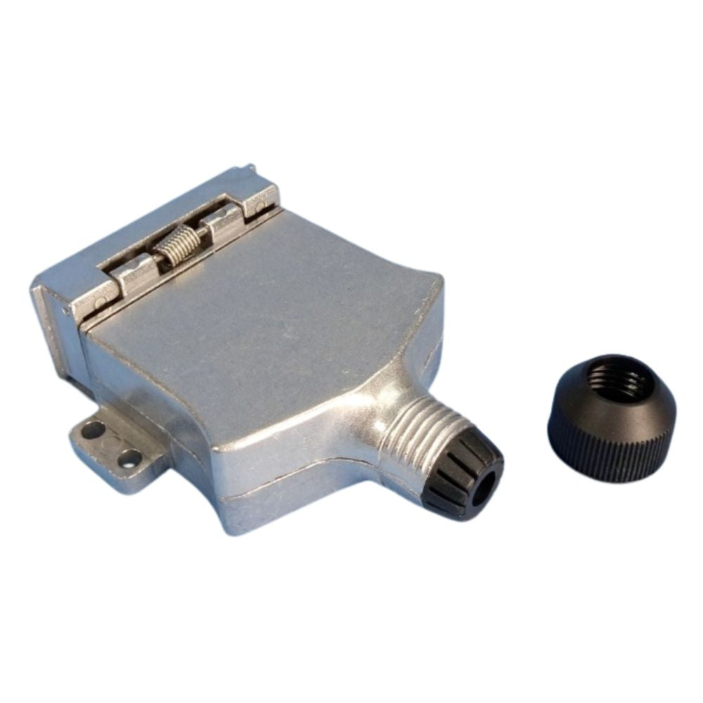 Flat Trailer Socket - 7 Pin - Alloy Metal