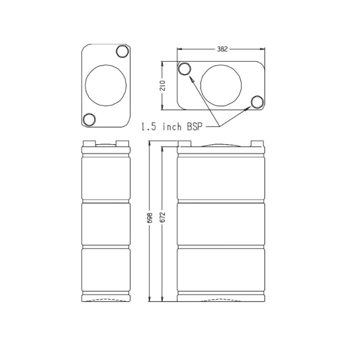 UNIVERSAL WATER /WASTE TANK