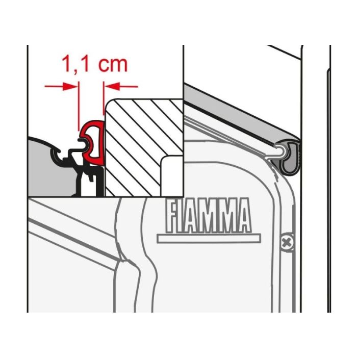 Fiamma Rain Guard Kit - Small 550