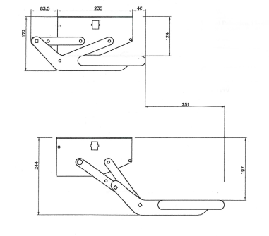 Camec Aliminium / Steel Single Electric Step