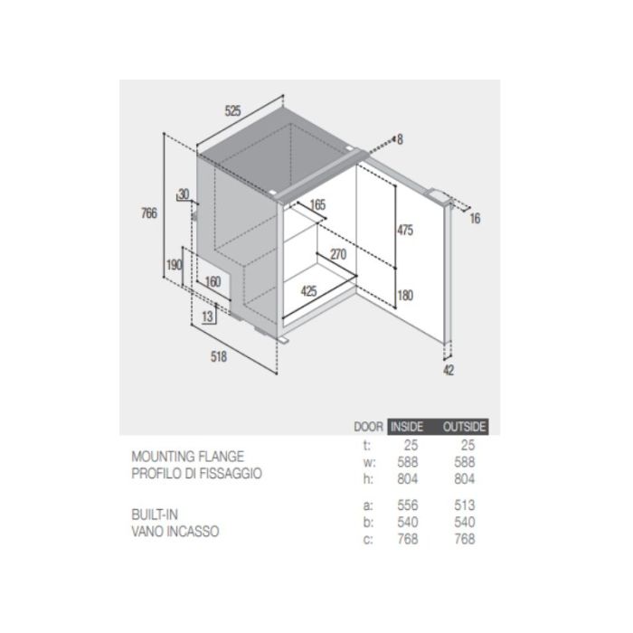 VITRI C115I FRIDGE  12-24/240V