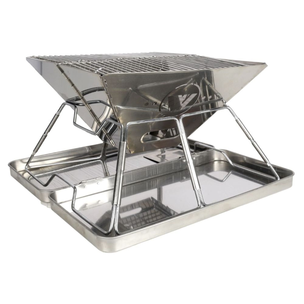 Frontier 360 Stainless Steel Folding BBQ Firepit