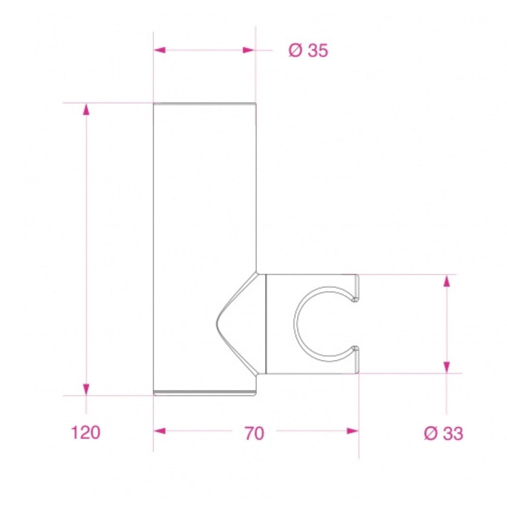BARKA ADJ BULKHEAD SHOWER HOLDER