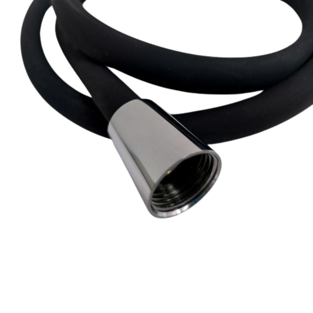 Barke Black Silicon Shower Hose - 1.5m