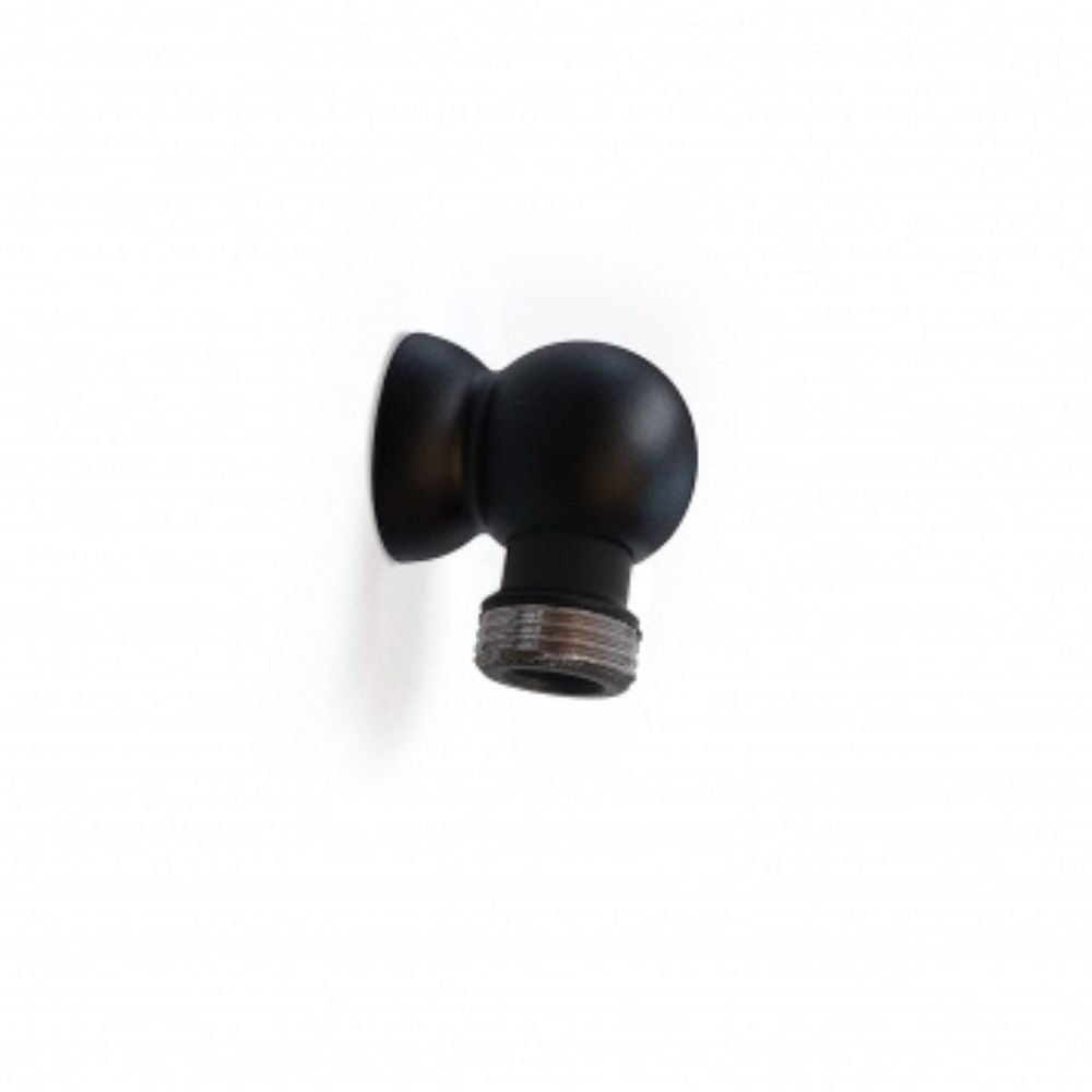 Through Bulkhead Elbow 1/2"M - Matt Black