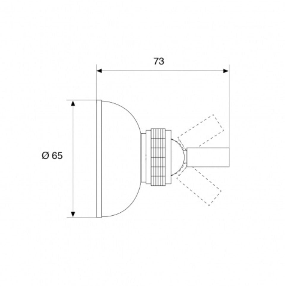 BARKA ADJUSTABLE BULKHEAD SHOWER HOLDER