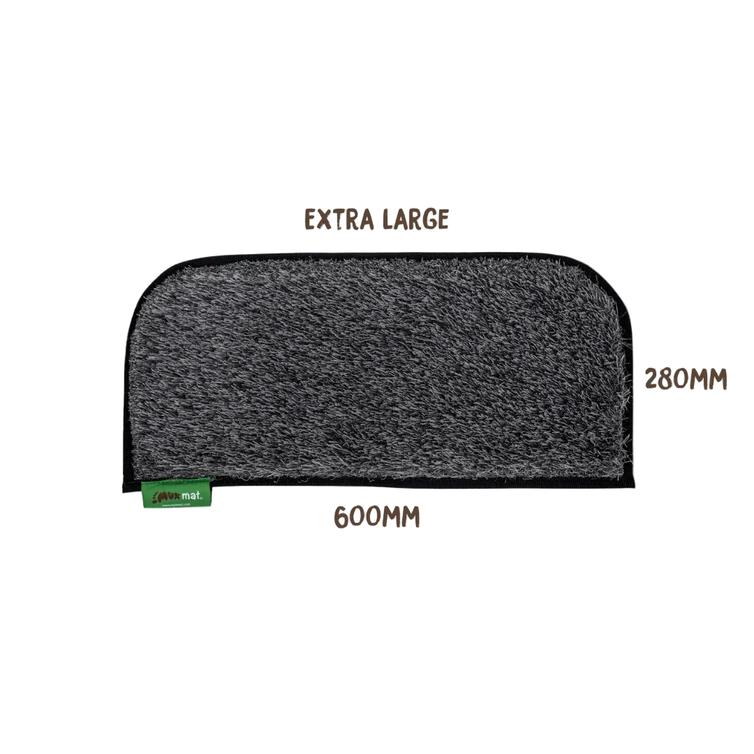 Muk Mat Rounded Step Extra Large - Dark Grey 60 x 28cm