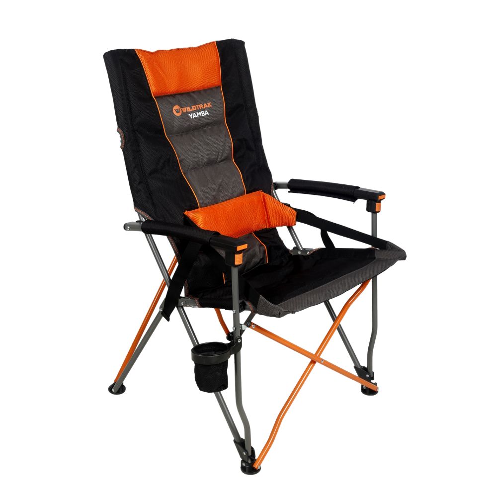 WILDTRAK YAMBA FOLDING CHAIR WITH LUMBAR SUPPORT