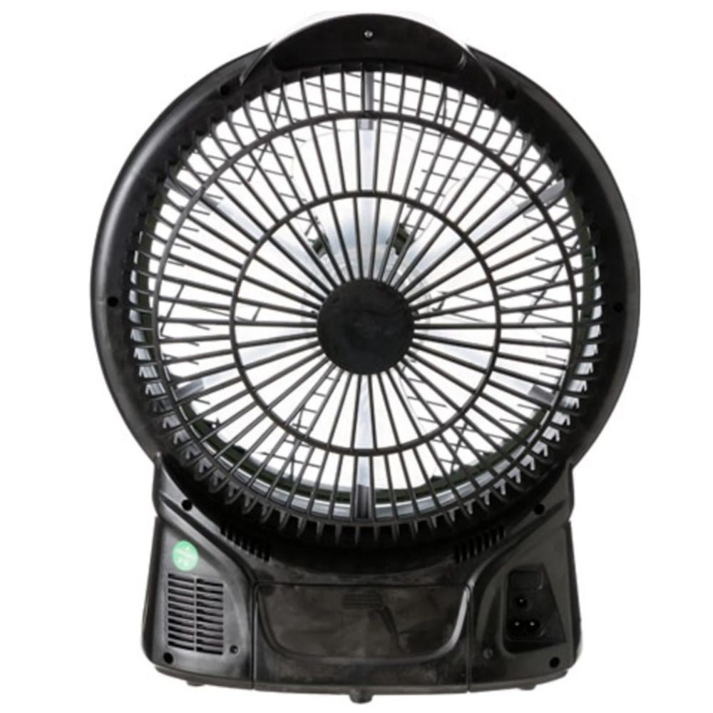 Coleman 240V/12V Rechargeable Lithium Ion Fan with LED Lights