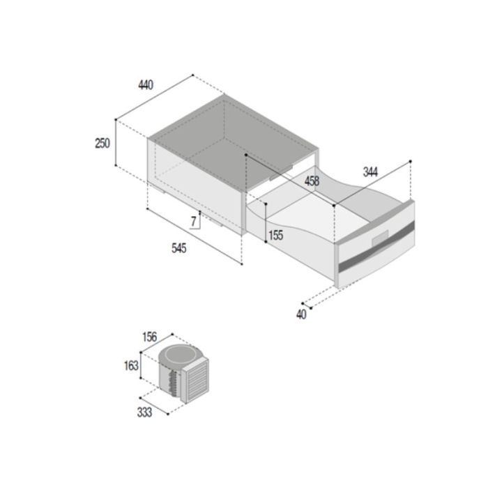 VITRI D30A DRAWER FRIDGE