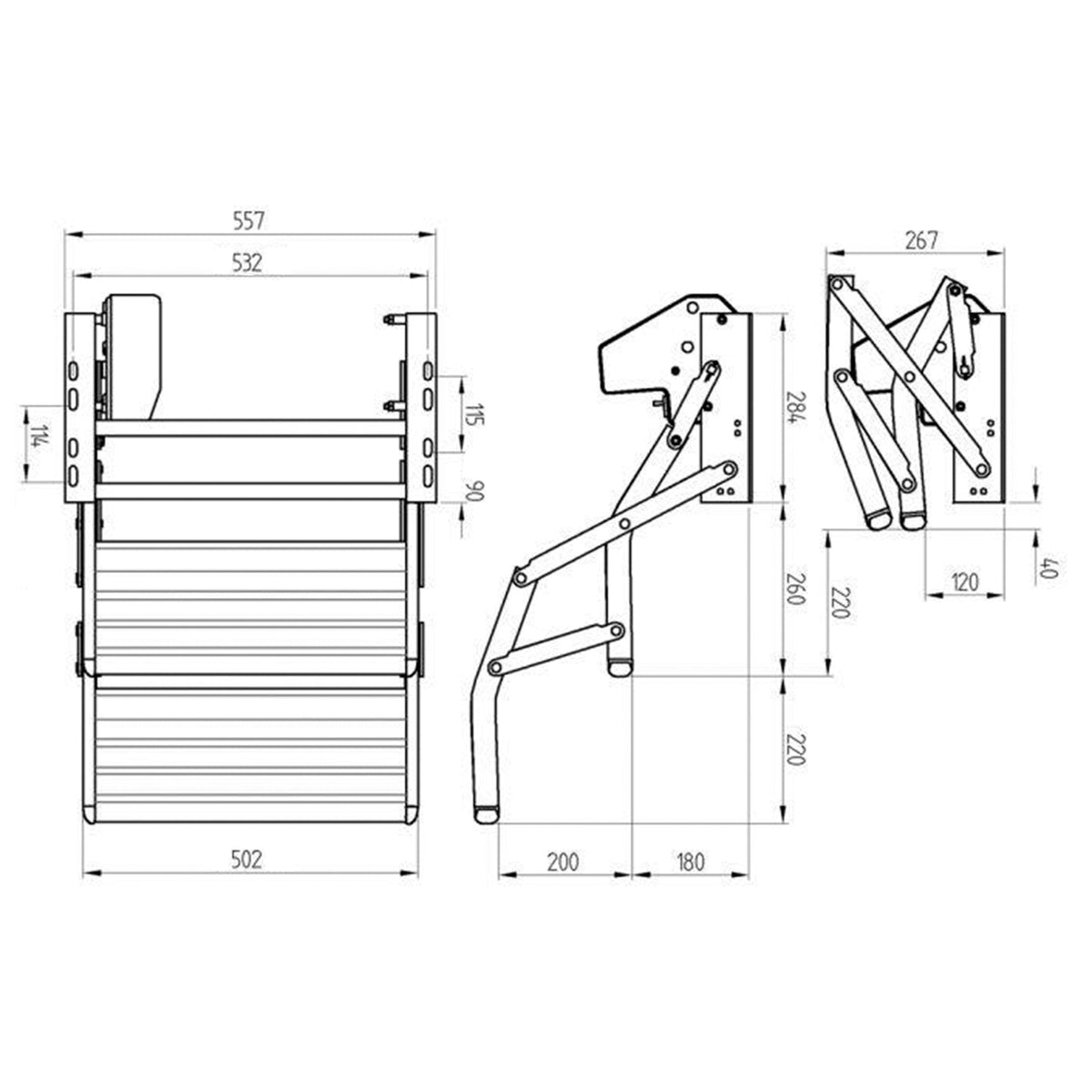 Thule Manual Double Drop Down Step