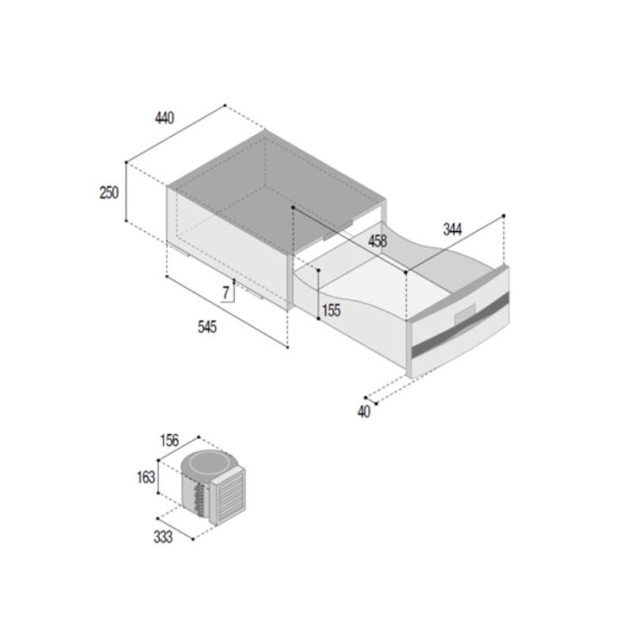 VITRI D30A DRAWER FRIDGE