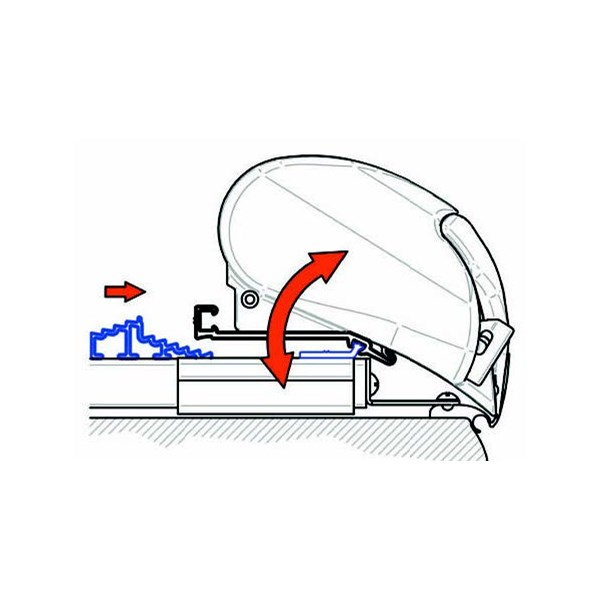 Thule Adaptor & 2 Roof Top Rails Mounting Kit