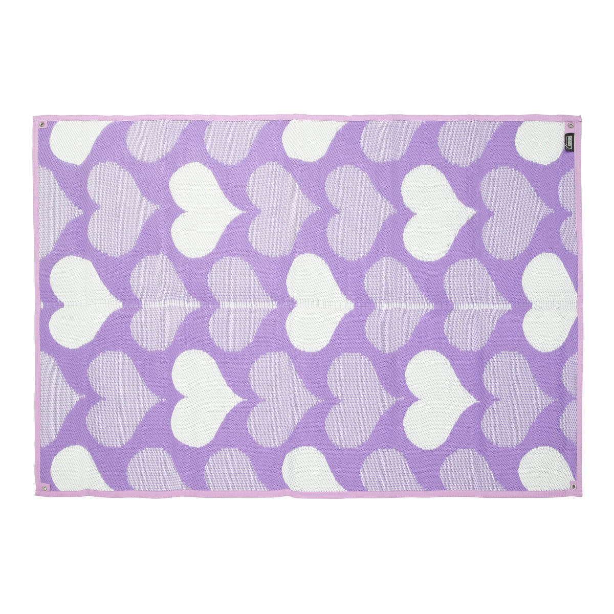 Outdoor Mat - Lavender Hearts