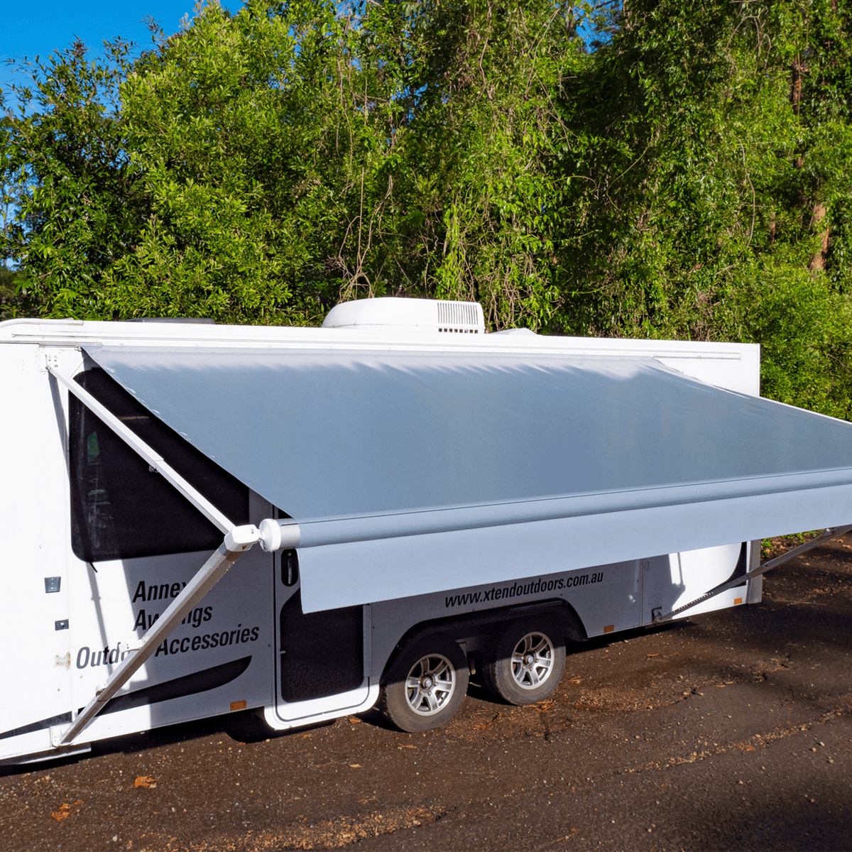 Sunburst Eclipse Awning - Grey - Aussie Traveller