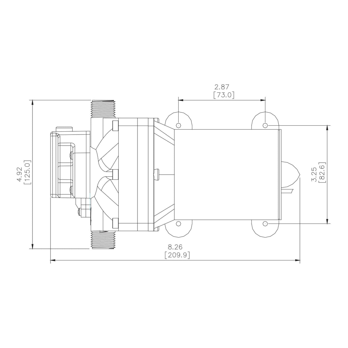 Aussie Traveller 12V RV Water Pump - 11.4LPM - Aussie Traveller