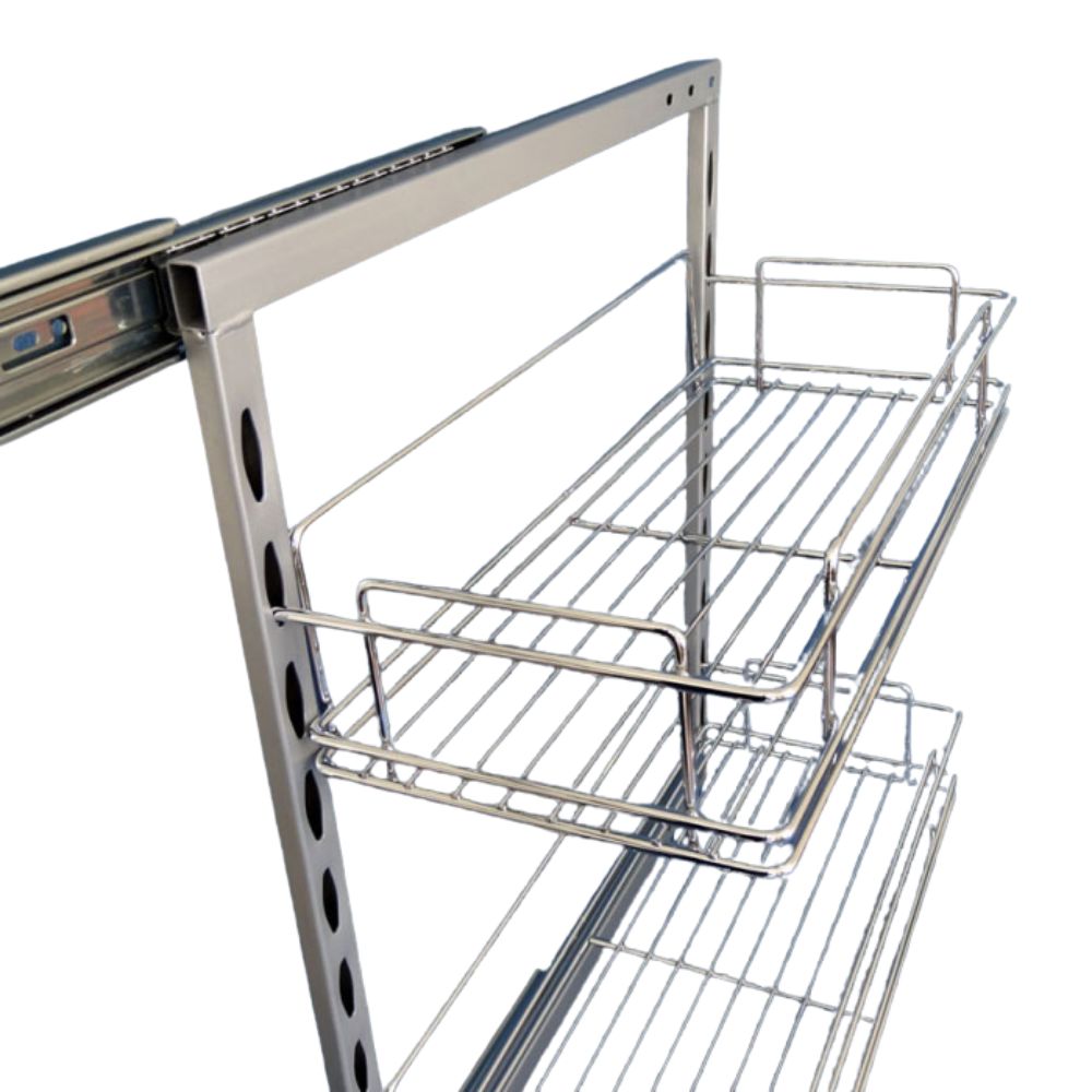 ROLLOUT PANTRY & 2 x 200MM BASKETS /Frame / brackets