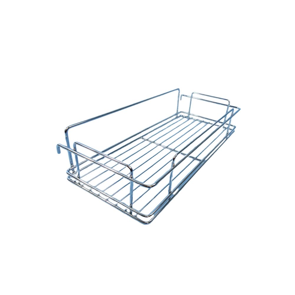 Slide-Out Pantry Basket - Chrome Wire