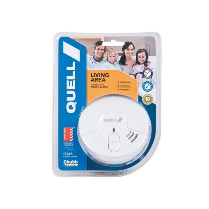 SMOKE ALARM 9V w/ HUSH BUTTON