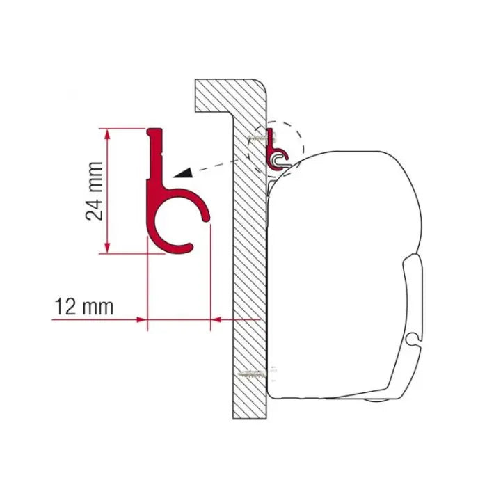 Fiamma F35 Pro Awning Rail For 3M