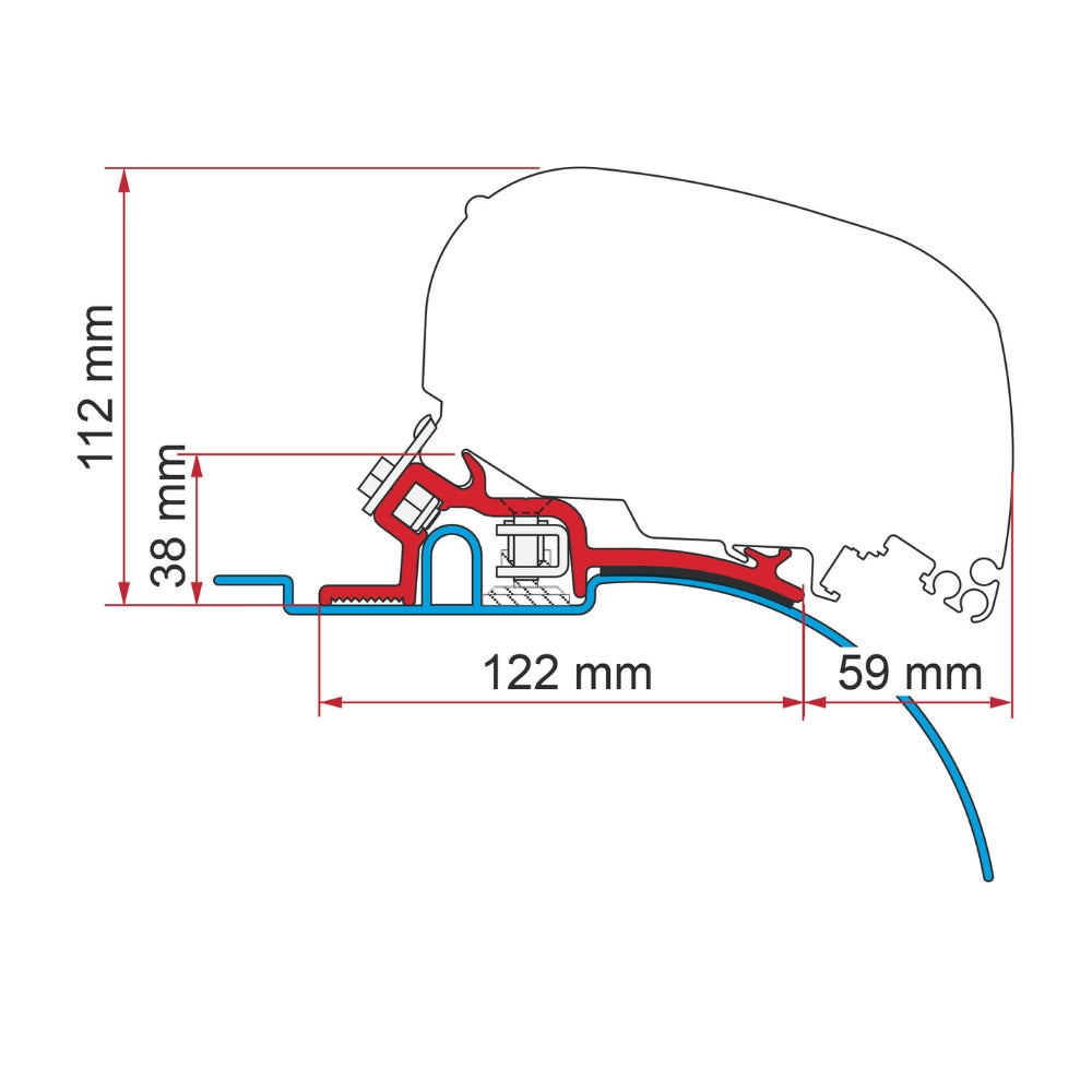 FIAMMA F65/F80  BRACKET KIT