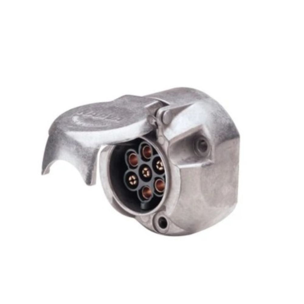 7-PIN LGE RND METAL CAR SOCKET