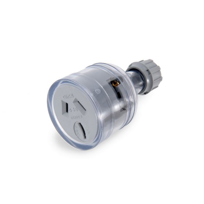 EXTENSION SOCKET 15AMP CLEAR