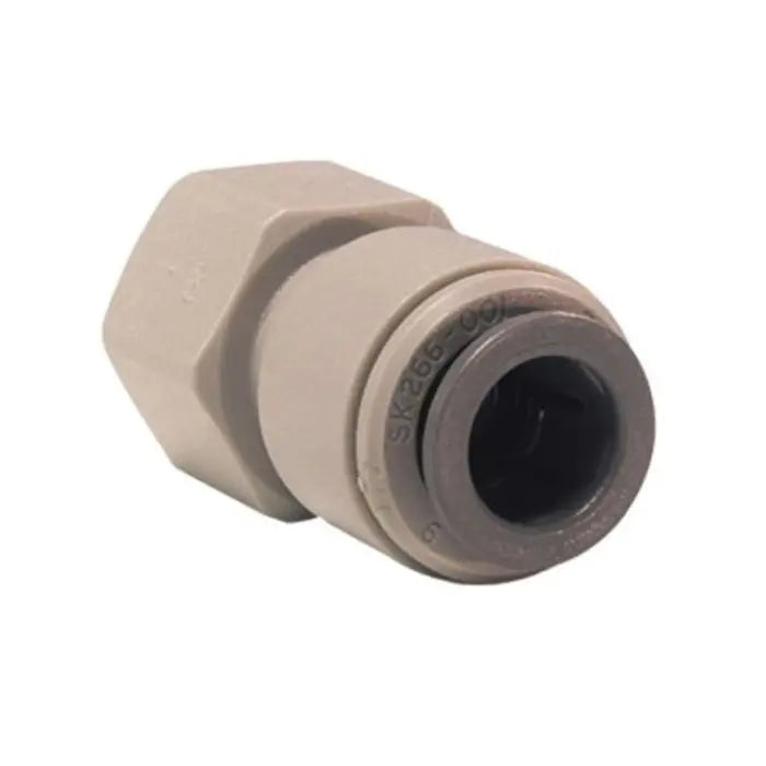 Beige fitting on a white background