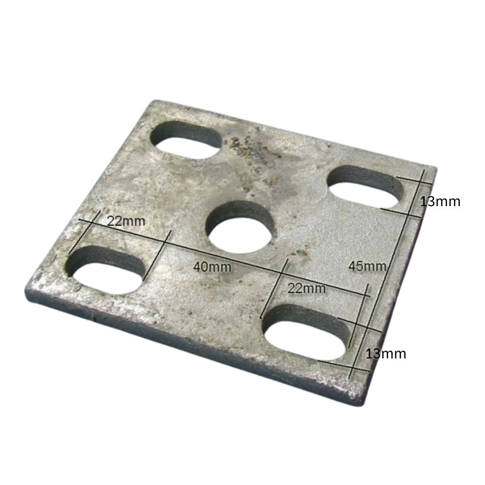 FISH PLATE MULTI FIT 8MM GAL