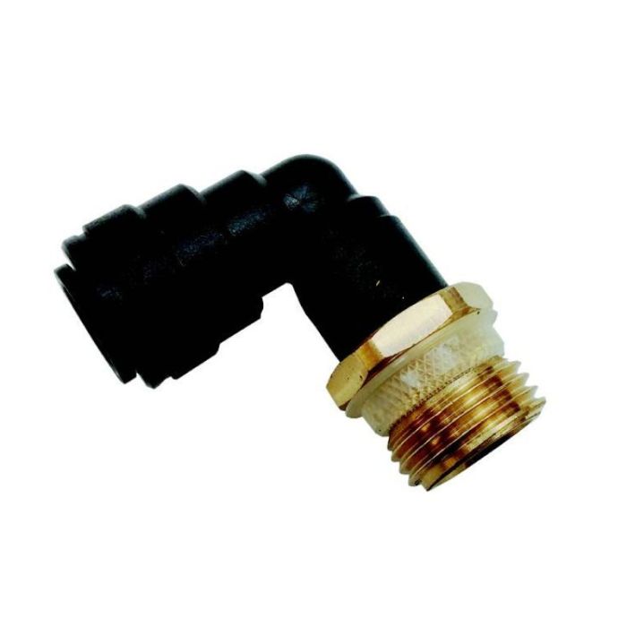 JG SWIVEL ELBOW BRASS END