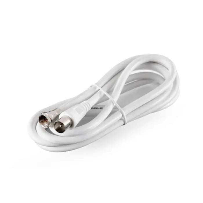 Tv Fly Lead F To Tv - White - 1.8M