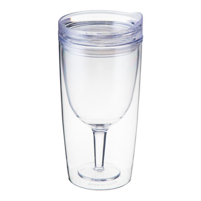Alcoholder Spill Proof Wine Sippy Cup - Crystal Clear