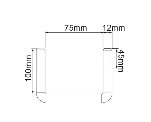 Ark U Bolt 75mm x 100mm