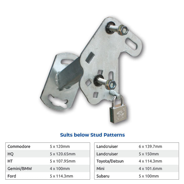 ARK LOCKABLE SPARE WHEEL CARRIER