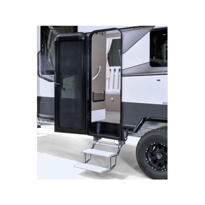 Camec Aluminium / Steel Double Electric Step