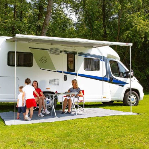 Fiamma F45s 4.5m Awning - White Case - Royal Blue Vinyl