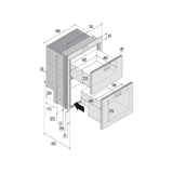 Vitrifrigo DW210DT Double Drawer Fridge Freezer - 192L