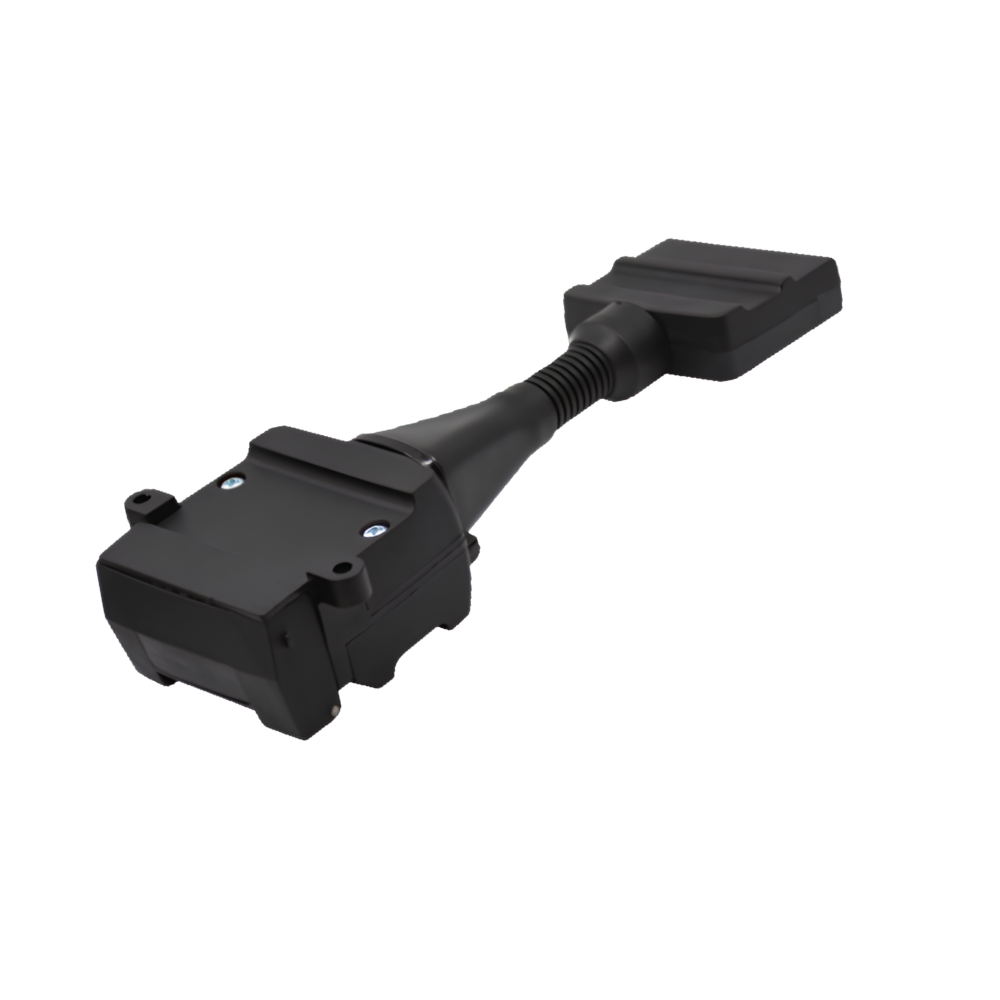 12 Pin Flat to 7 Pin Flat Trailer Adaptor on white background