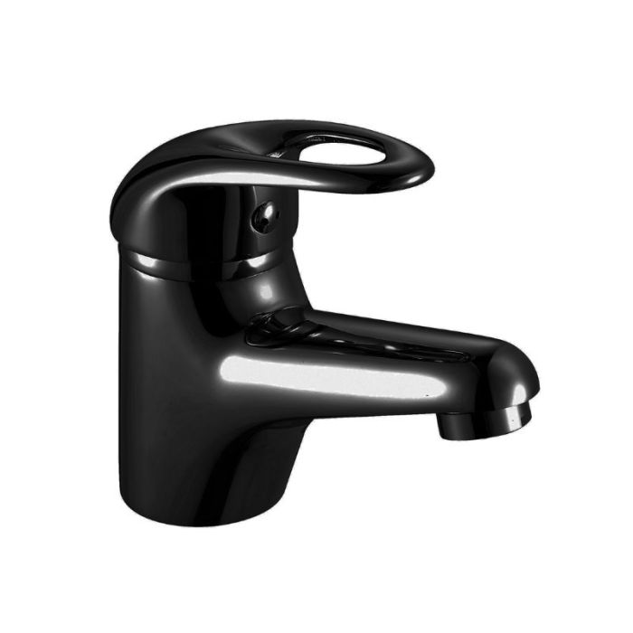 Camec Black Basin Mixer Fixed - 110mm