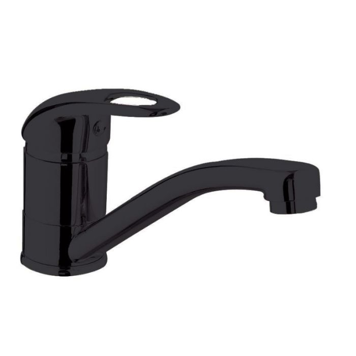 Camec Black Basin Mixer - 150mm Spout