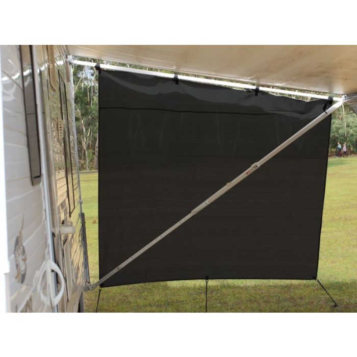 Camec Black Privacy End Pop Top 2.1M (H) x 1.8M (L) With Ropes And Pegs