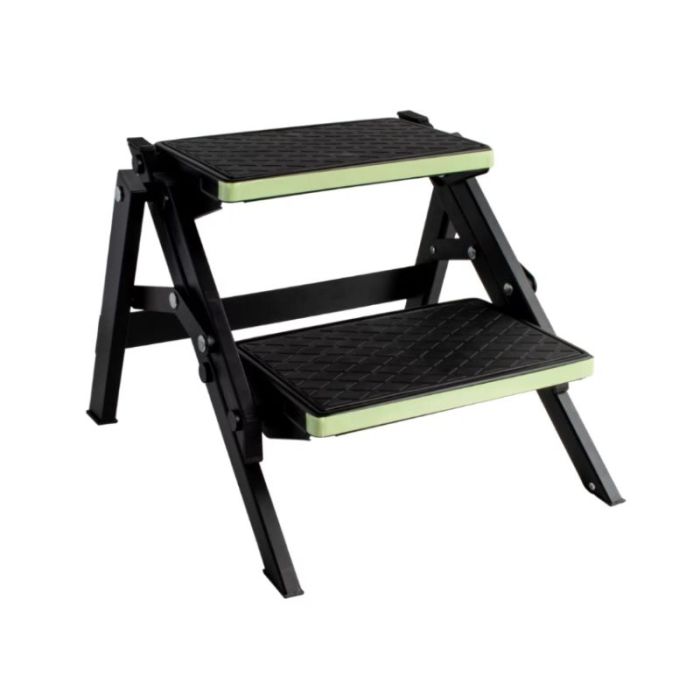 Black Two-Stage Aluminium Step