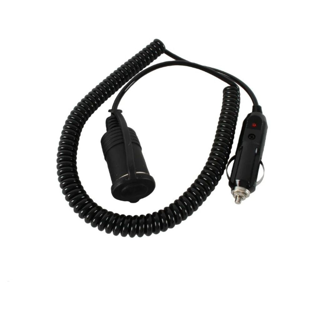 Thorny Devil 12V Coiled Extension Lead with 15A Spocket
