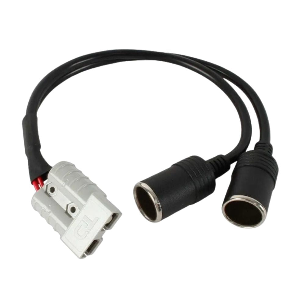 Wildtrak 50A Anderson Style Connector To Twin 12V Sockets