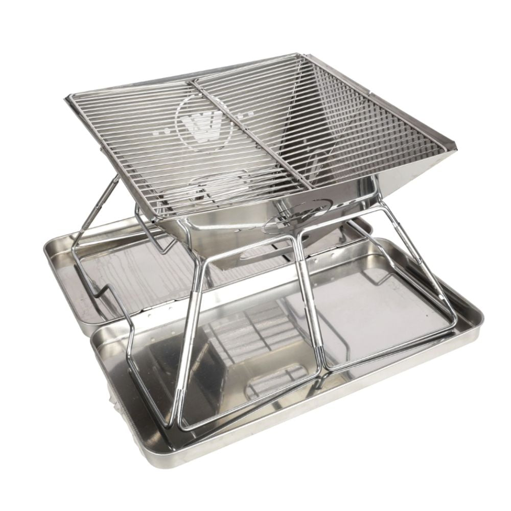 Frontier 360 Stainless Steel Folding BBQ Firepit
