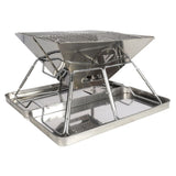 Frontier 360 Stainless Steel Folding BBQ Firepit