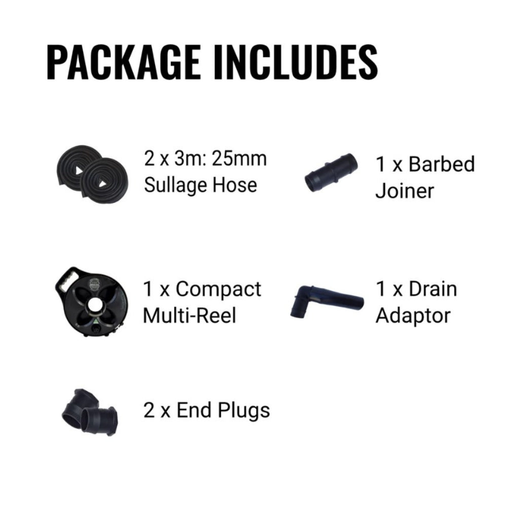 Flat Out Sullage Hose - 6M on Compact Multi-Reel